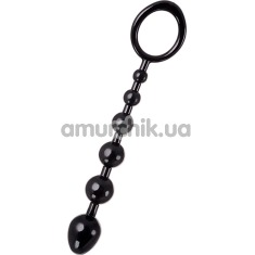 Анальная цепочка A-Toys Anal Beads 761310 S-Size, чёрная - Фото №1