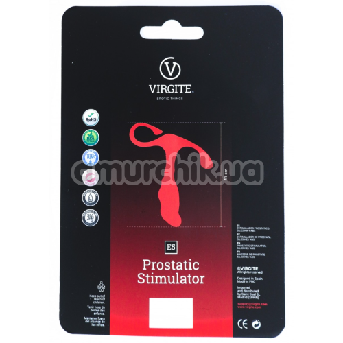 Стимулятор простаты Virgite Prostatic Stimulator E5, черный