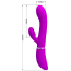 Вібратор Pretty Love Clitoris Vibrator, фіолетовий - Фото №5