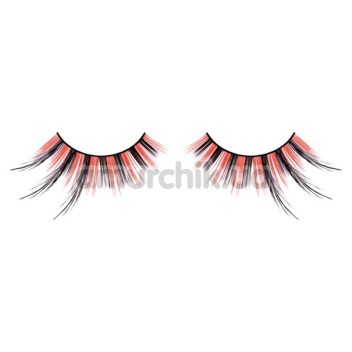 Вії Black-Red Feather Eyelashes (модель 614) - Фото №1
