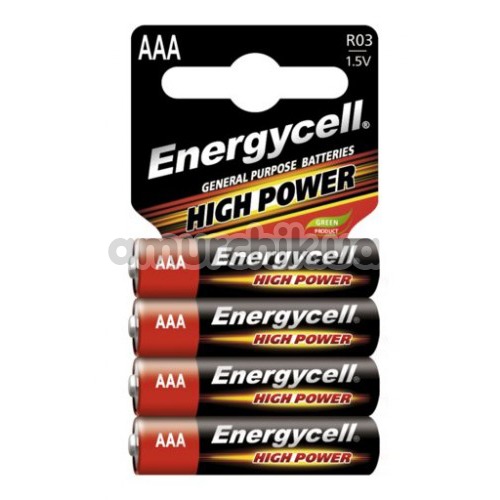 Батарейки Energycell High Power AAA, 4 шт