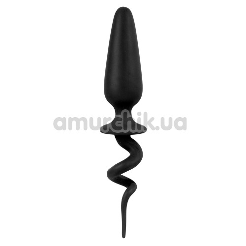 Анальная пробка Shove Up Silicone Butt Plug 3, черная - Фото №1