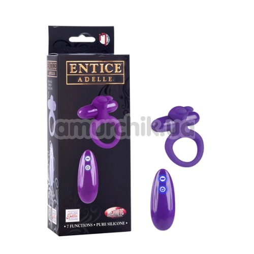 Виброкольцо Entice Adelle, фиолетовое