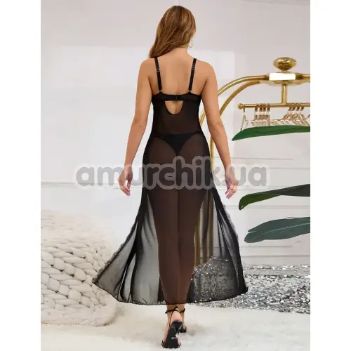 Пеньюар Star Night Maxi Night Dress, чорний