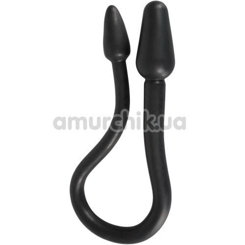 Двухконечный анальный фаллоимитатор Rebel Double Plug, черный - Фото №1