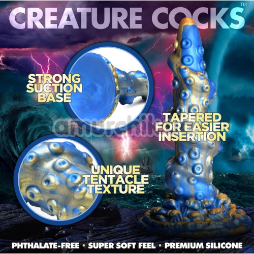 Фалоімітатор Creature Cocks Lord Kraken, синій