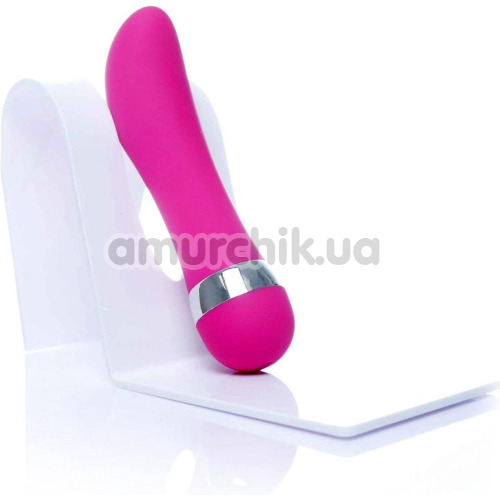Вібратор Boss Series Lady Finger із загнутою голівкою, рожевий