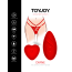 Кліторальний вібратор Toy Joy Divine The Sensual Panty Pleaser, червоний - Фото №10