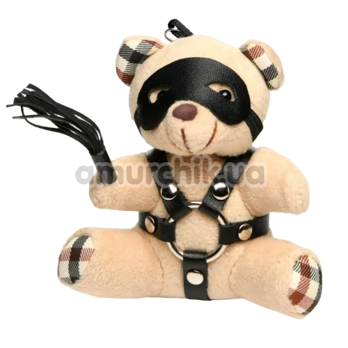 Брелок Master Series Bound Teddy Bear With Flogger Keychain - ведмежа, жовтий - Фото №1