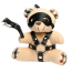 Брелок Master Series Bound Teddy Bear With Flogger Keychain - ведмежа, жовтий - Фото №0