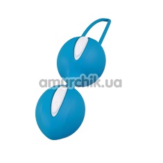Вагінальні кульки Fun Factory Smartballs Duo, блакитні - Фото №1