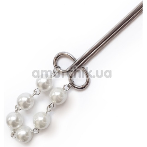Зажим для клитора Art of Sex Clit Clamp Royal Pearls, серебряный