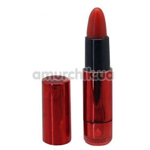 Клиторальный вибратор Lipstick Vibe Exquisite Shiny, красный - Фото №1