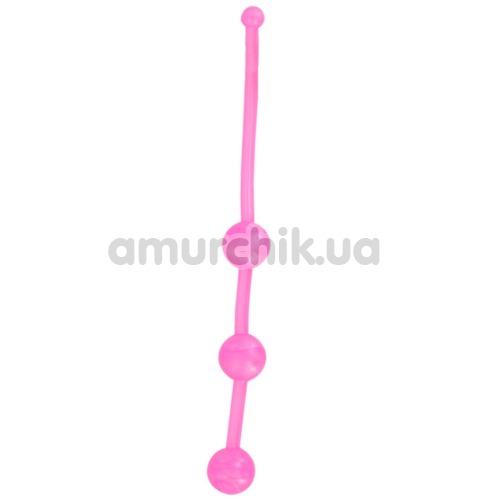 Анальні буси Thai Beads, рожеві - Фото №1