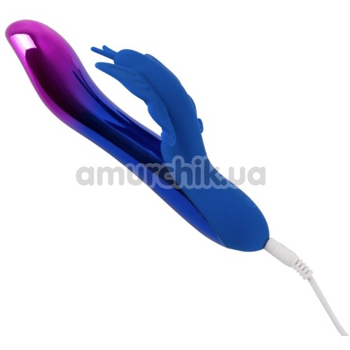 Вибратор Sparkling Butterfly, фиолетово-синий