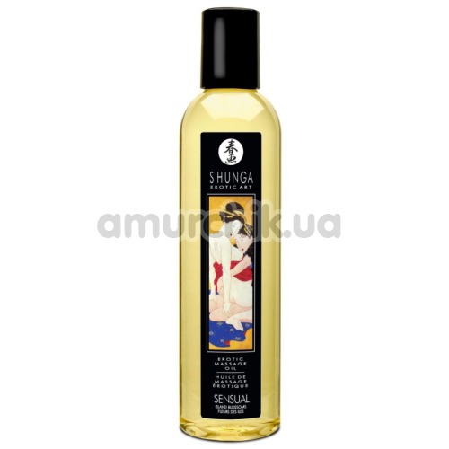 Массажное масло Shunga Erotic Massage Oil Sensual Island Blossoms - цветы, 250 мл