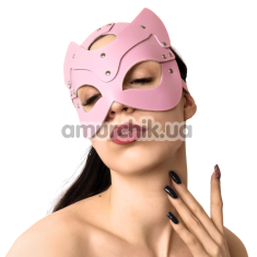 Маска Кішечки Art of Sex Cat Mask Leather, рожева - Фото №1