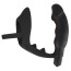 Виброкольцо со стимулятором простаты Black Velvets Ring & Vibro Plug, черное - Фото №0