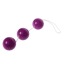 Анально-вагинальные шарики Sexual Balls, фиолетовые - Фото №2