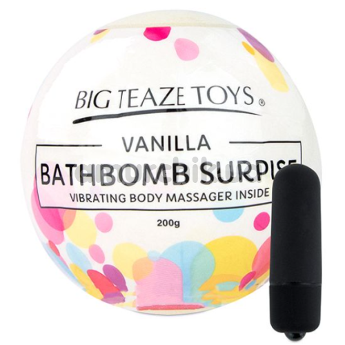 Бомбочка для ванны с вибропулей Big Teaze Toys Bath Bomb Surprise Vanilla