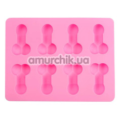 Форма для выпечки и льда Penis Baking Mold/Ice Cube Mold, розовая - Фото №1