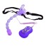 Многофункциональный вибратор Crystal Jade Butterfly Anal фиолетовый - Фото №4