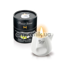 Массажная свеча Plaisirs Secrets Paris Bougie Massage Candle White Tea - белый чай, 80 мл - Фото №1