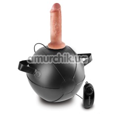 Сидіння любові King Cock Vibrating Mini Sex Ball, чорне - Фото №1