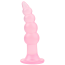 Анальная пробка Hi-Rubber Bumpy Butt Plug, розовая - Фото №1