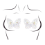 Украшения для груди Leg Avenue Chrysalis Sticker Nipple Pasties - светящиеся в темноте, прозрачные - Фото №2