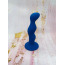 Анальная пробка Loveshop Silicone Super Wavy Plug S, синяя - Фото №4