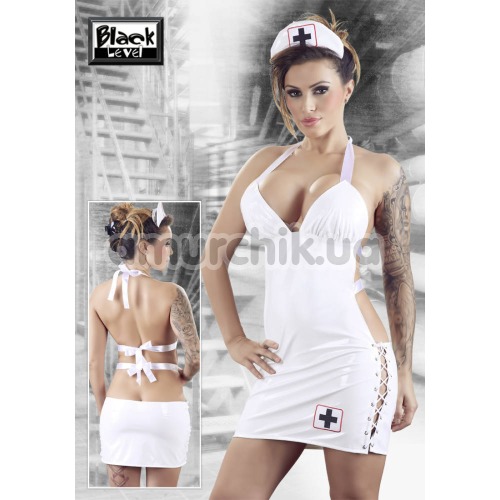 Костюм медсестры Black Level 2850656 белый: платье + шапочка