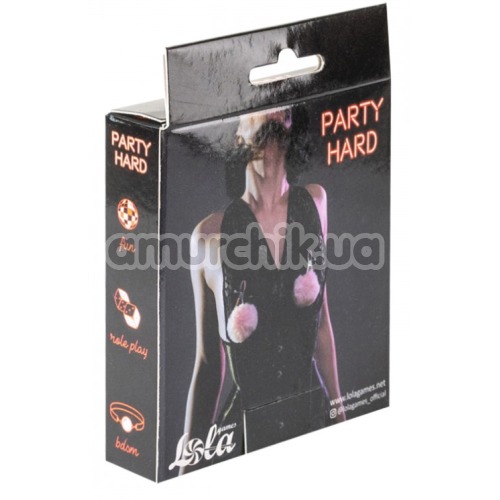 Зажимы для сосков Party Hard Angelic Nipple Clamps, розовые