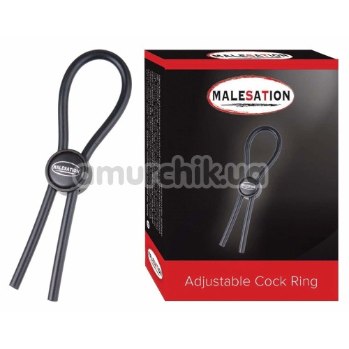 Эрекционное кольцо Malesation Adjustable Cock Ring, черное