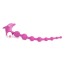 Анальная цепочка с вибрацией Cheerful Bead Dolphin, розовая - Фото №2
