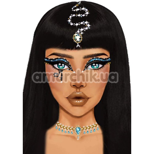 Прикраса для обличчя Leg Avenue Cleopatra Rhinestone Stick-On Jewels, мультикольорова