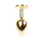 Анальная пробка со светло-розовым кристаллом Exclusivity Jewellery Gold Plug, золотая - Фото №3