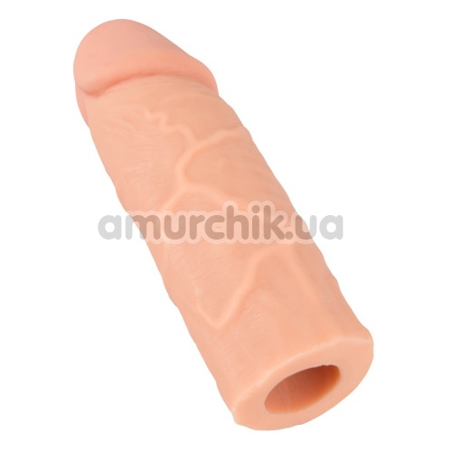 Насадка на пенис Nature Skin Extension Sleeve +4cm, телесная