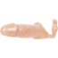 Насадка на пенис с анальной пробкой Adam & Eve Adam's Penis Extension With Prostate Probe, телесная - Фото №0