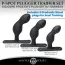 Набор из 3 стимуляторов простаты с поясом Master Series P-Spot Plugger Trainer Set, черный - Фото №12
