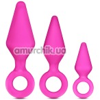 Набір анальних пробок Candy Rimmer Kit, 3 шт рожевий - Фото №1