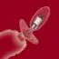 Анальная пробка с красным хвостиком, вибрацией и ротацией Upko Swinging & Vibrating Anal Plug, красная - Фото №6