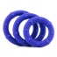 Набор эрекционных колец Posh Silicone Love Rings, 3 шт фиолетовый - Фото №1