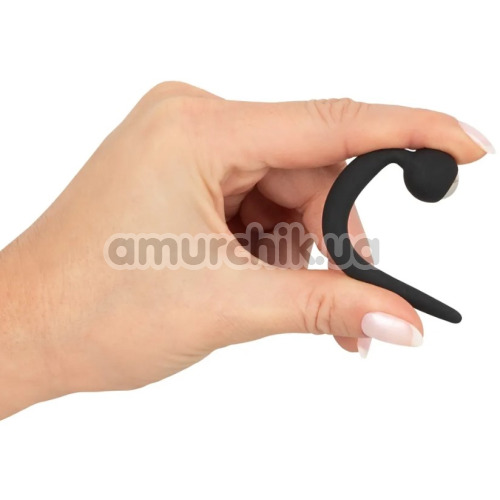 Уретральная вставка Penis Plug Jewellery Pin 100% Silicone, черная