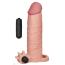 Насадка - подовжувач пеніса з вібрацією Lovetoy Pleasure X - Tender Series LV1061, тілесна - Фото №1