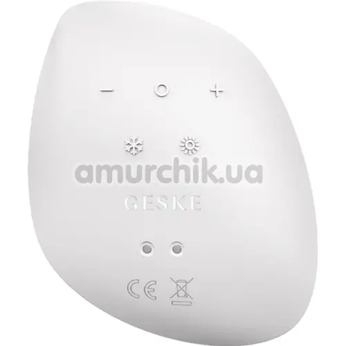 Ультразвуковой массажер-маска для лица Geske Sonic Warm & Cool Mask 9 in 1, белый