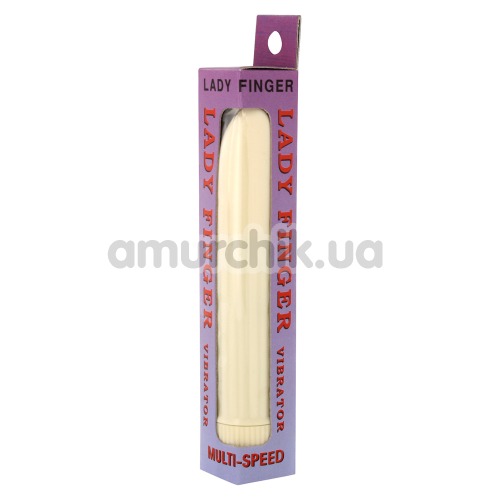 Вибратор Lady Finger Deluxe Mini Ivory 13 см, белый