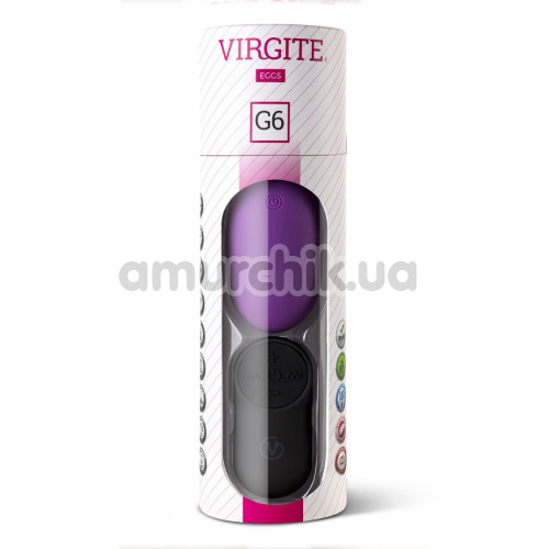Виброяйцо Virgite Eggs Rechargeable G6, фиолетовое