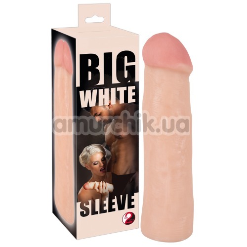 Насадка на пенис Big White Sleeve, телесная