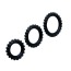 Набір з 3 ерекційних кілець Titan Cock Ring ребристий, чорний - Фото №3